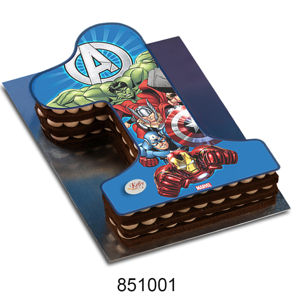 No. 1 Avangers Edible Image Cake