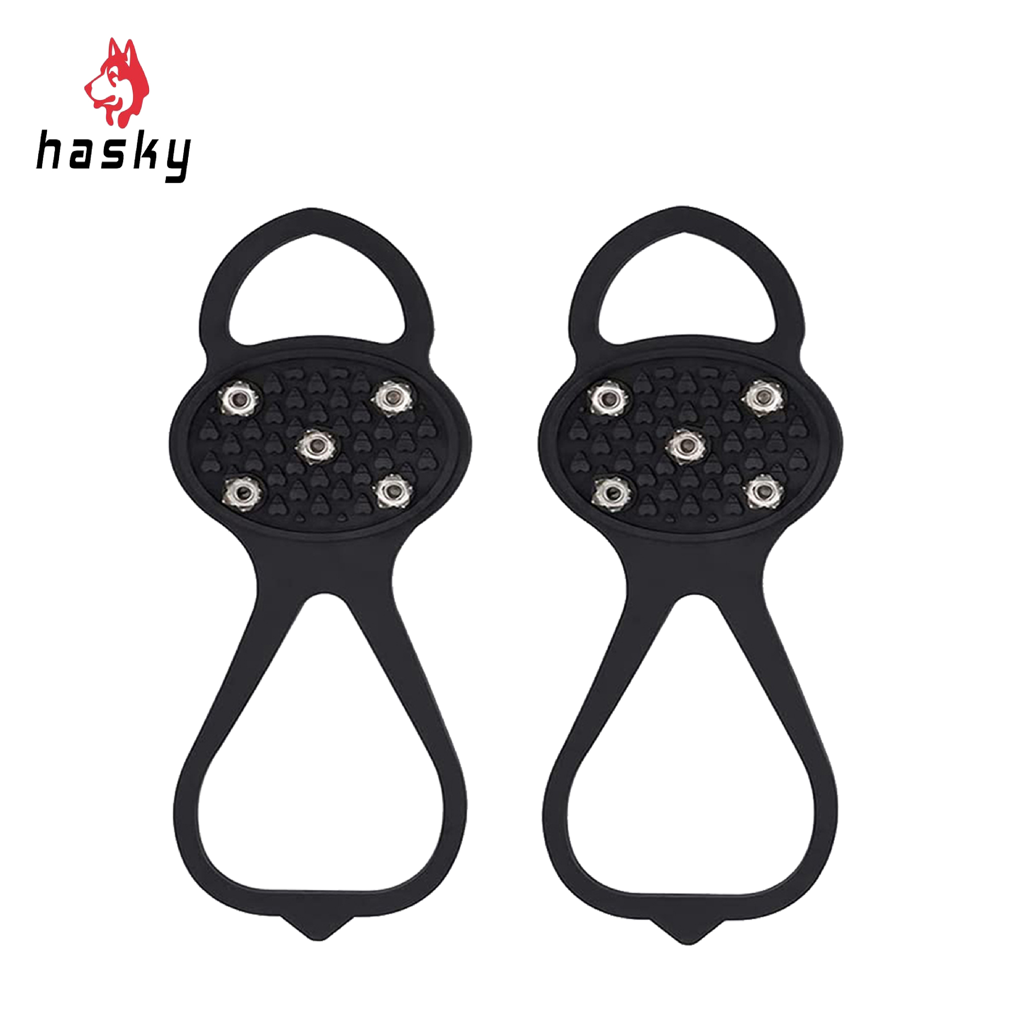 【都會旅遊用】Hasky哈斯凱 8字型冰爪 黑色 48CHK5836