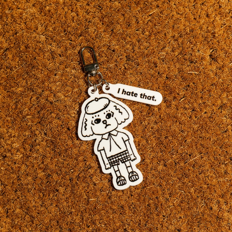 【A君B子 akunbko】黑白壓克力鑰匙圈