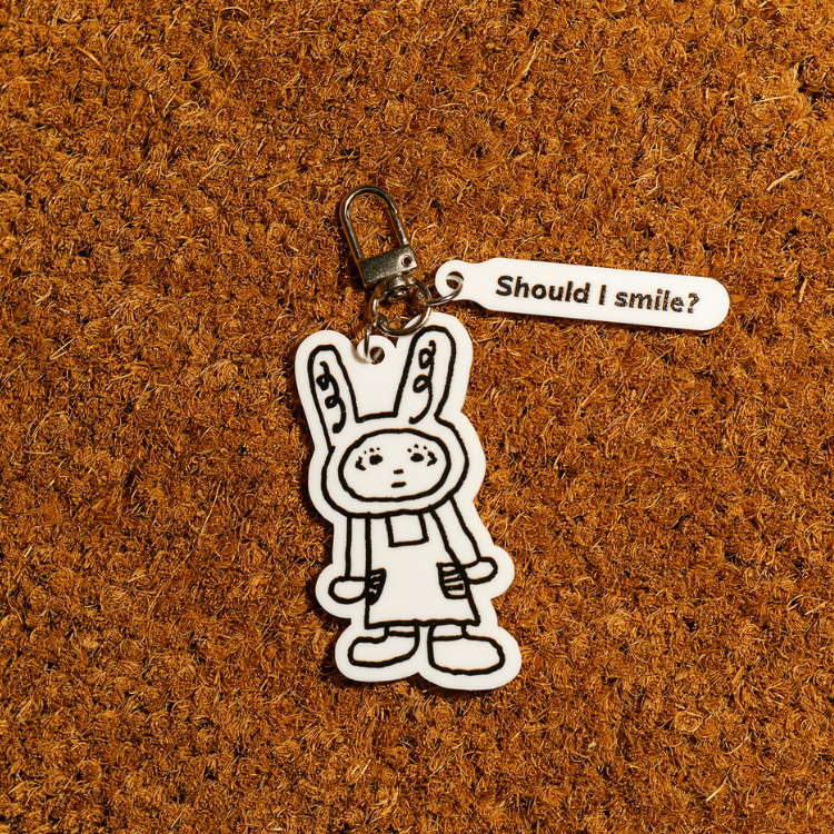 【A君B子 akunbko】黑白壓克力鑰匙圈