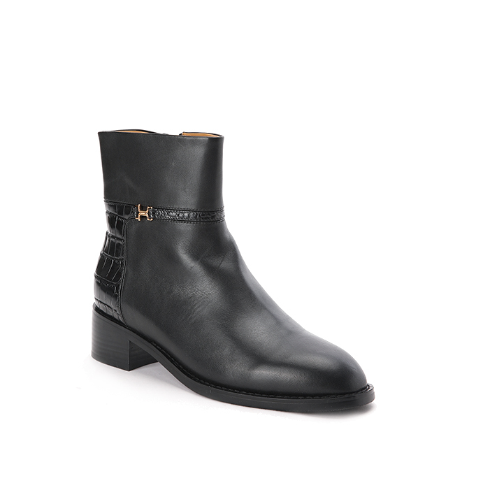 Stamped Croco Short Boots