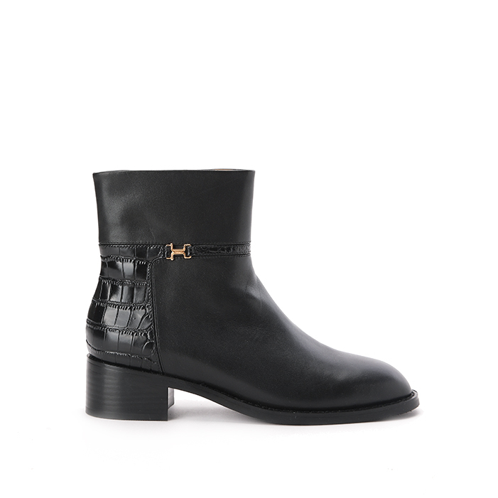 Stamped Croco Short Boots