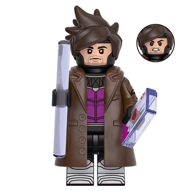 Gambit Deadpool Wolverine Marvel Super Heroes Custom Minifigs Minifigures Fit Lego G0176 GH0596