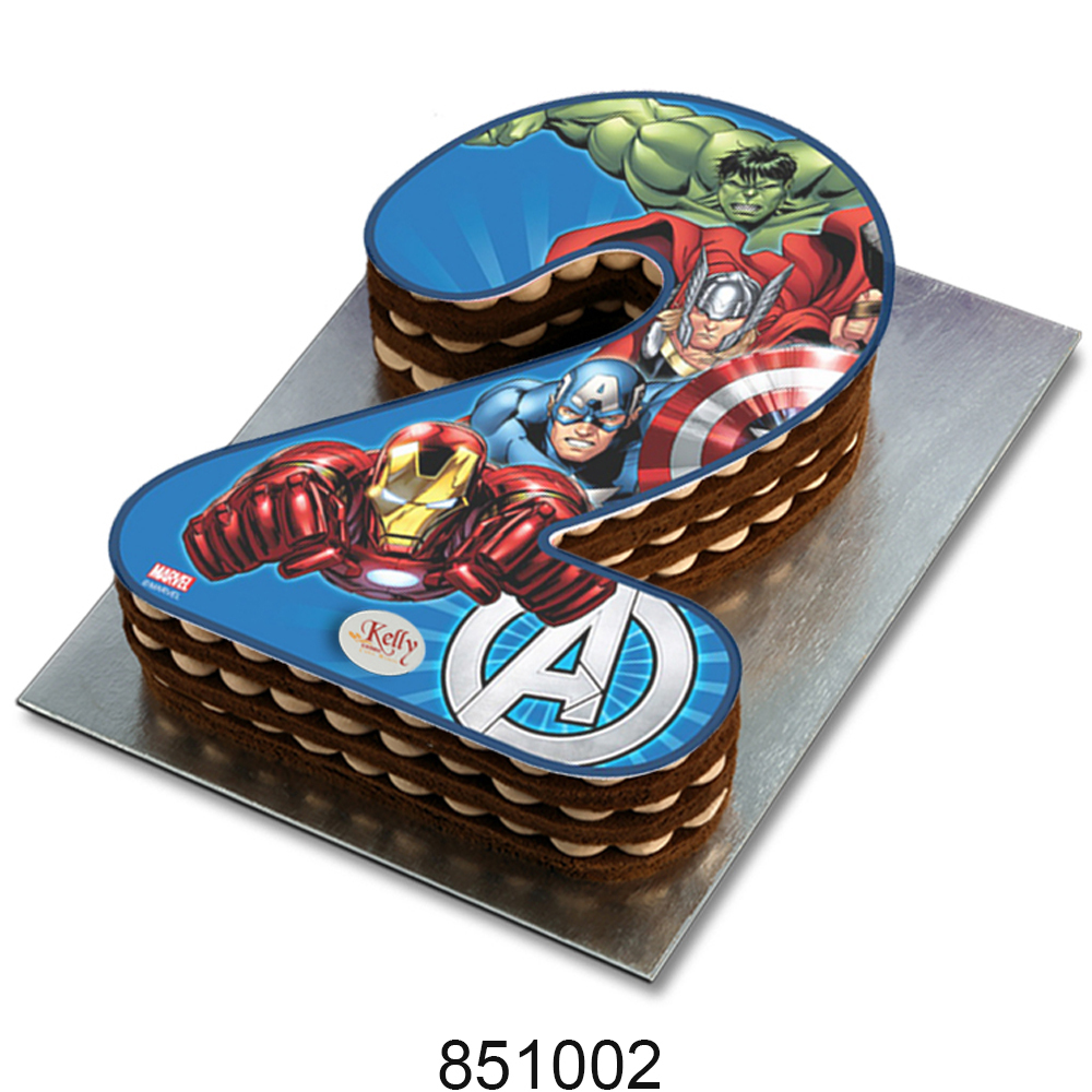 No. 2 Avangers Edible Image Cake