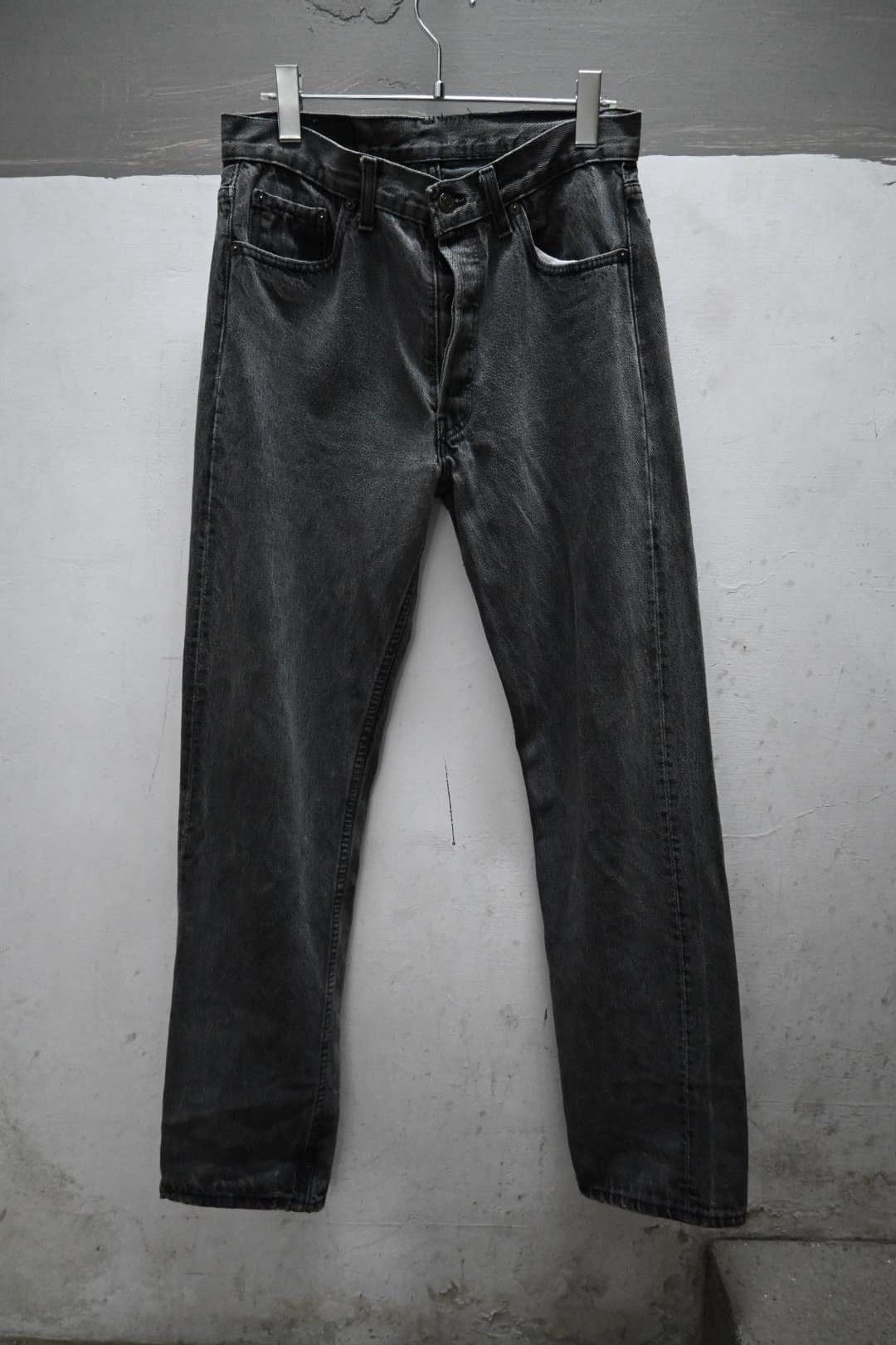 90s LEVIS 501 Black Denim Jeans Made in USA W30