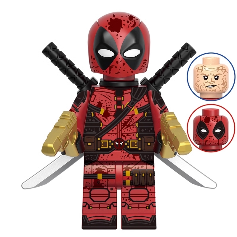 Deadpool Wolverine  Marvel Super Heroes Custom Minifigs Minifigures Fit Lego G0176 GH0598