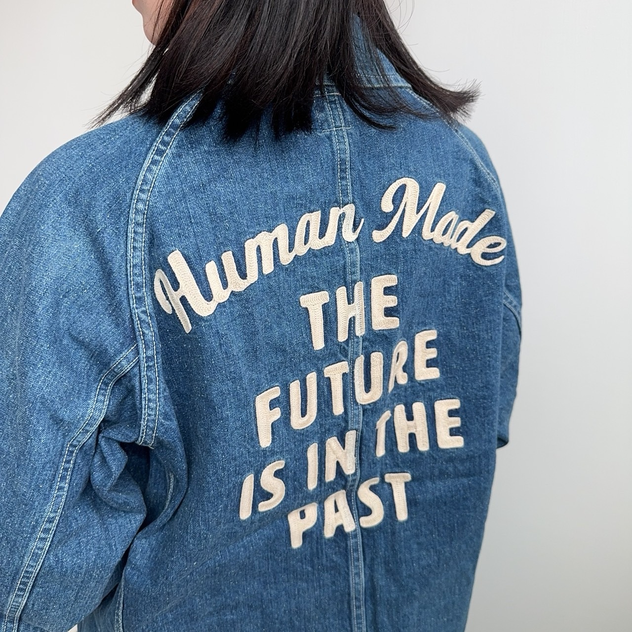 現貨┃日本製HUMAN MADE DENIM COVERALL JACKET 刺繡工裝牛仔丹 現貨┃日本製HUMAN MADE DENIM COVERALL JACKET 刺繡工裝牛仔丹