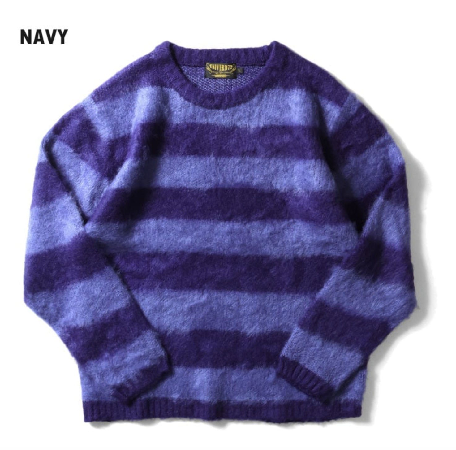 HOUSTON MOHAIR TOUCH SWEATER(BORDER) / NAVY