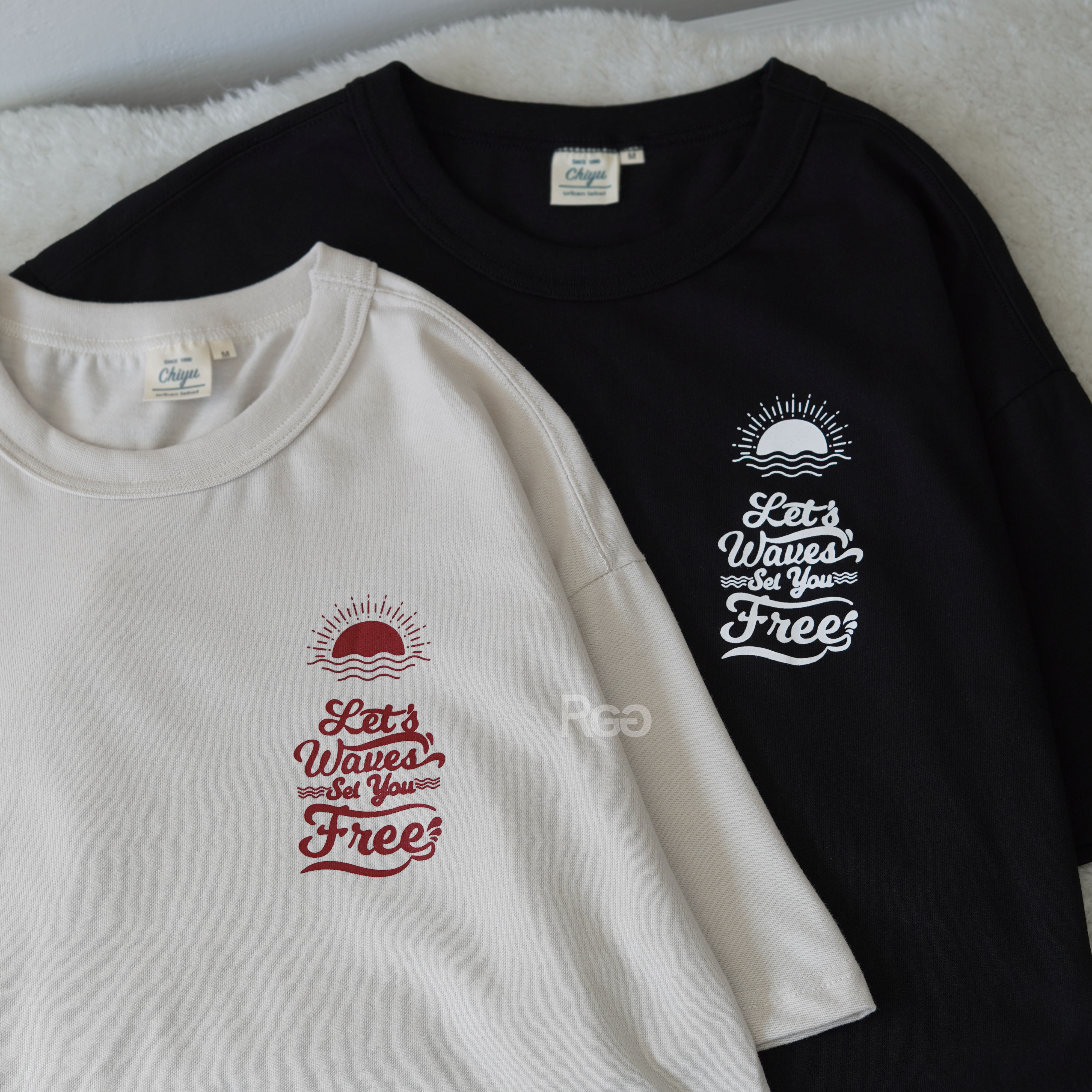 #24123 夏日海灘風格印花短T