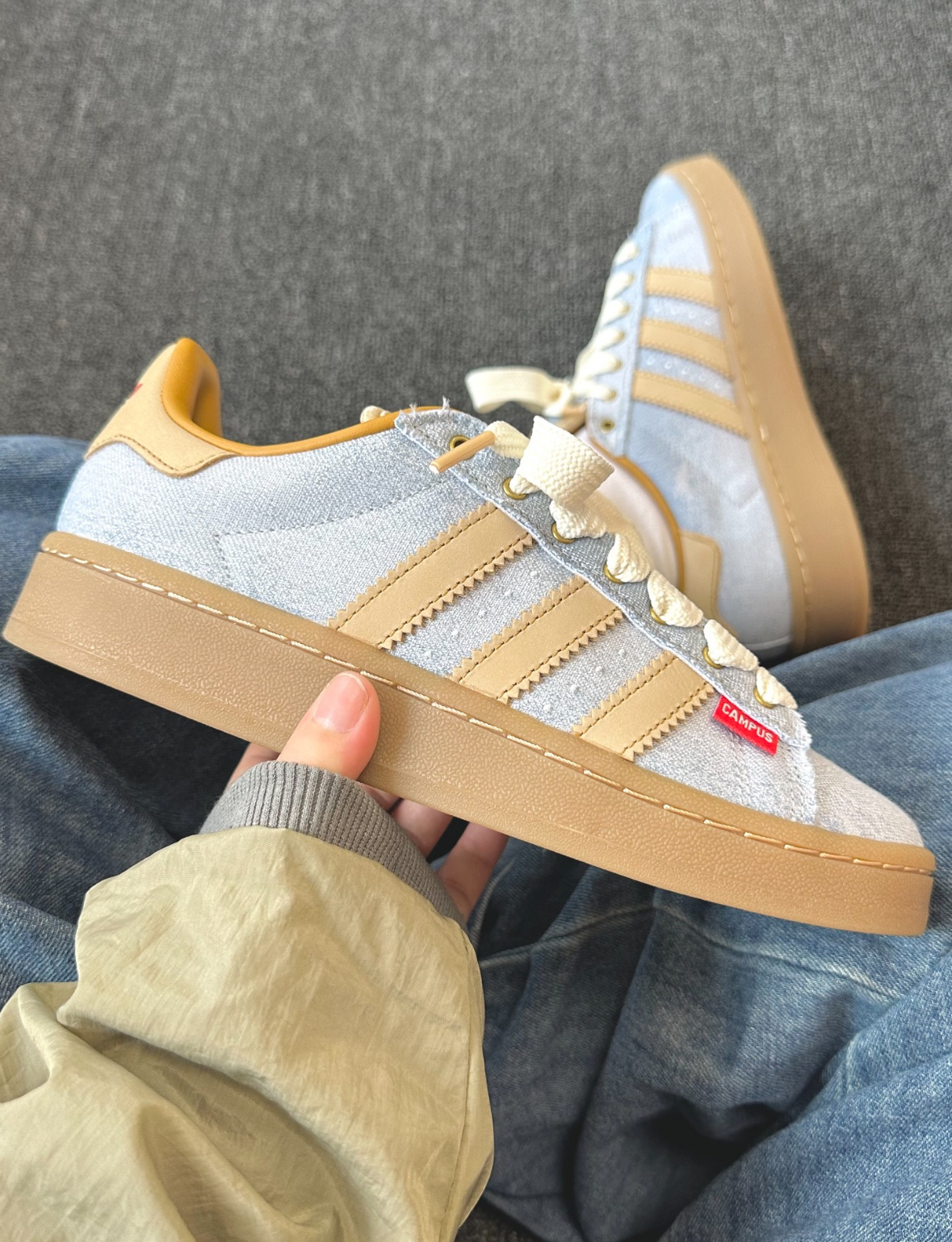 Adidas Originals Campus 00s 水洗牛仔藍 焦糖底 麵包鞋 IH3283/預購