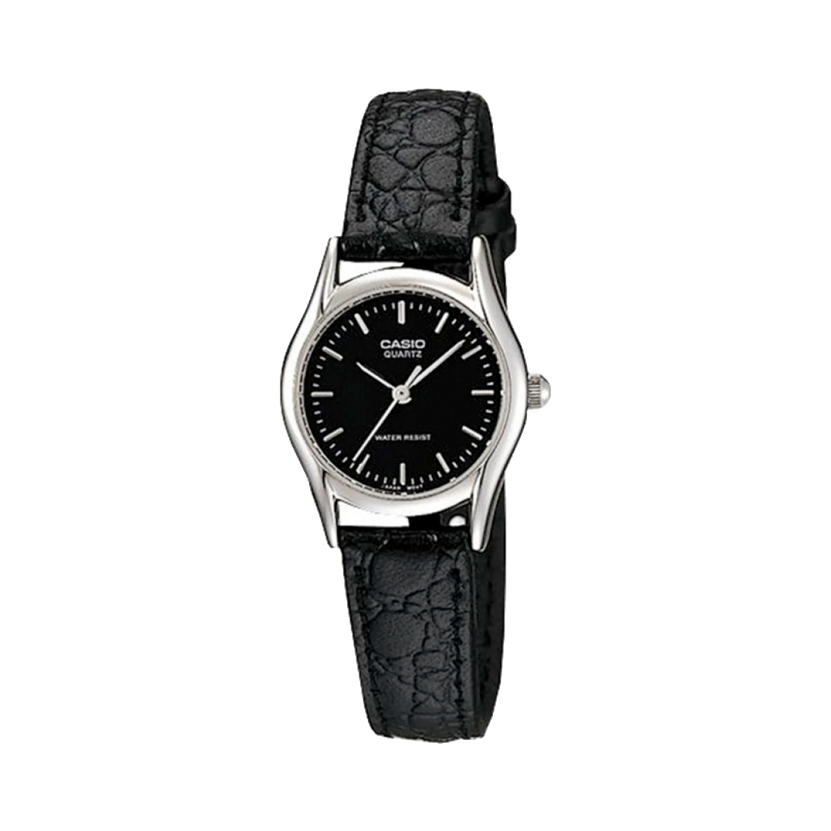 Casio LTP-1094E-1A 23mm 黑銀 女裝皮帶錶 復古錶