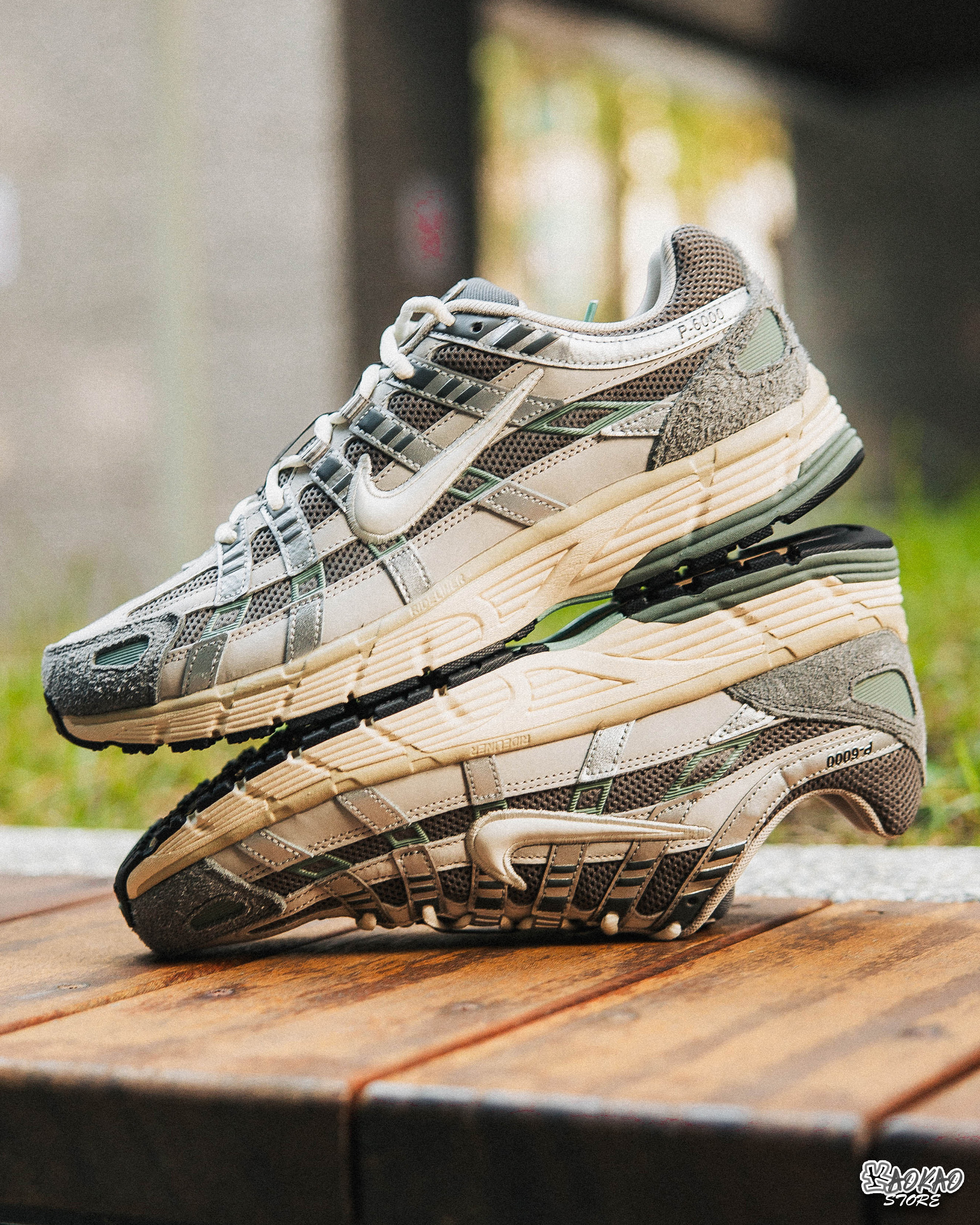 NIKE P-6000 復古運動鞋 礦石灰【FN7509-029】