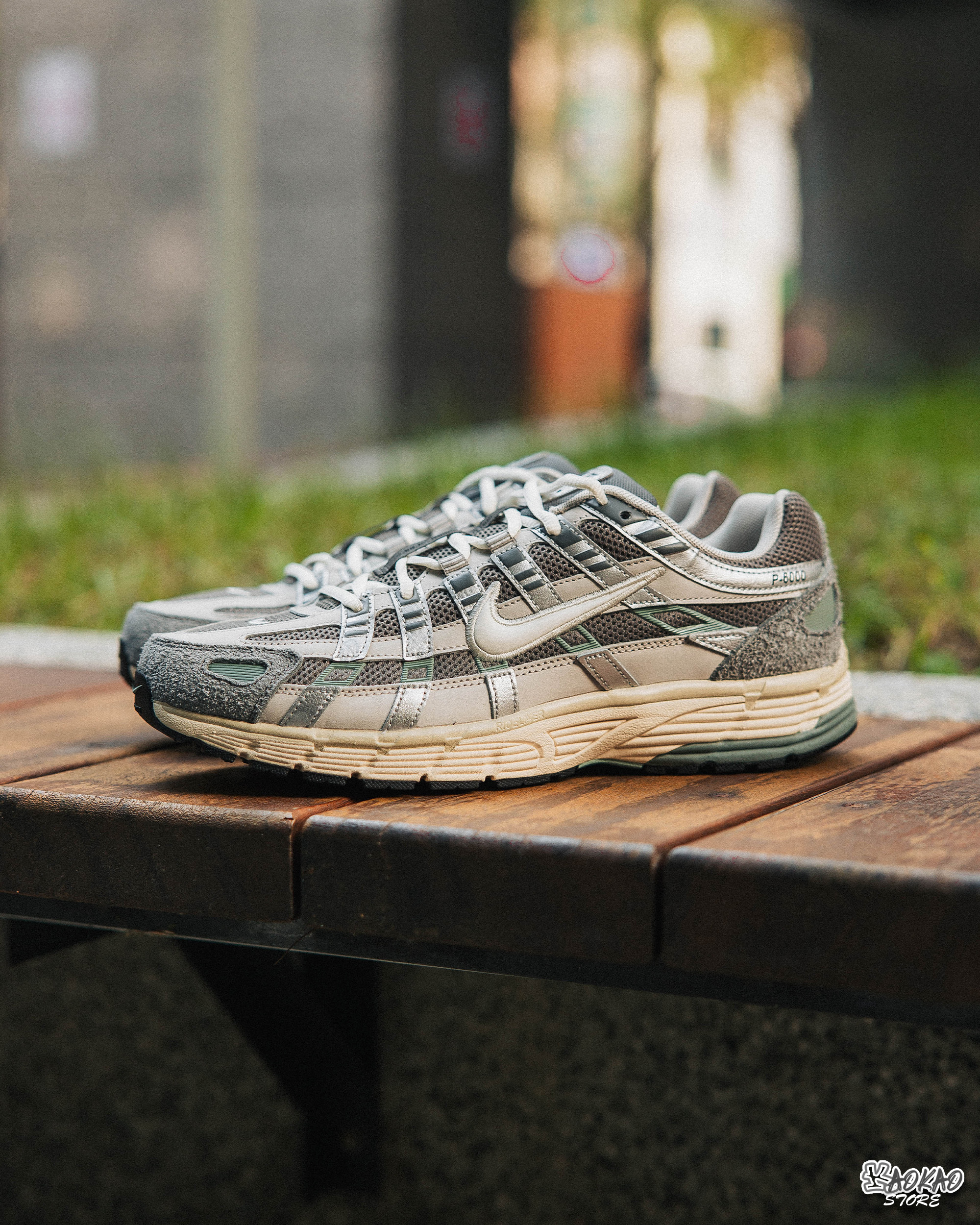NIKE P-6000 復古運動鞋 礦石灰【FN7509-029】
