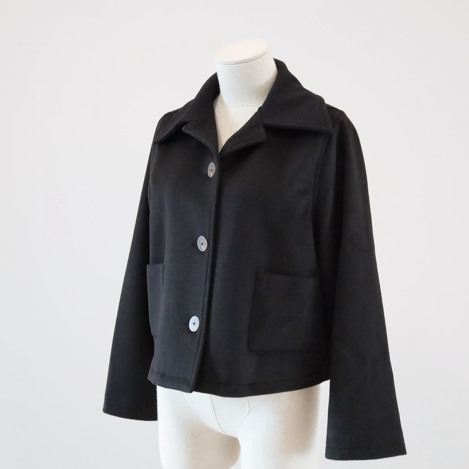 現貨 7093  100% Wool 毛呢短外套