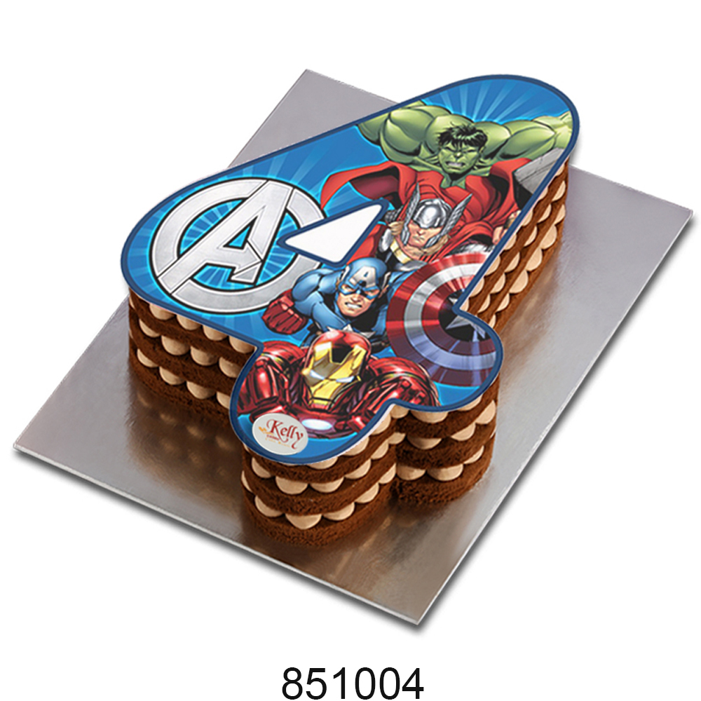 No. 4 Avangers Edible Image Cake