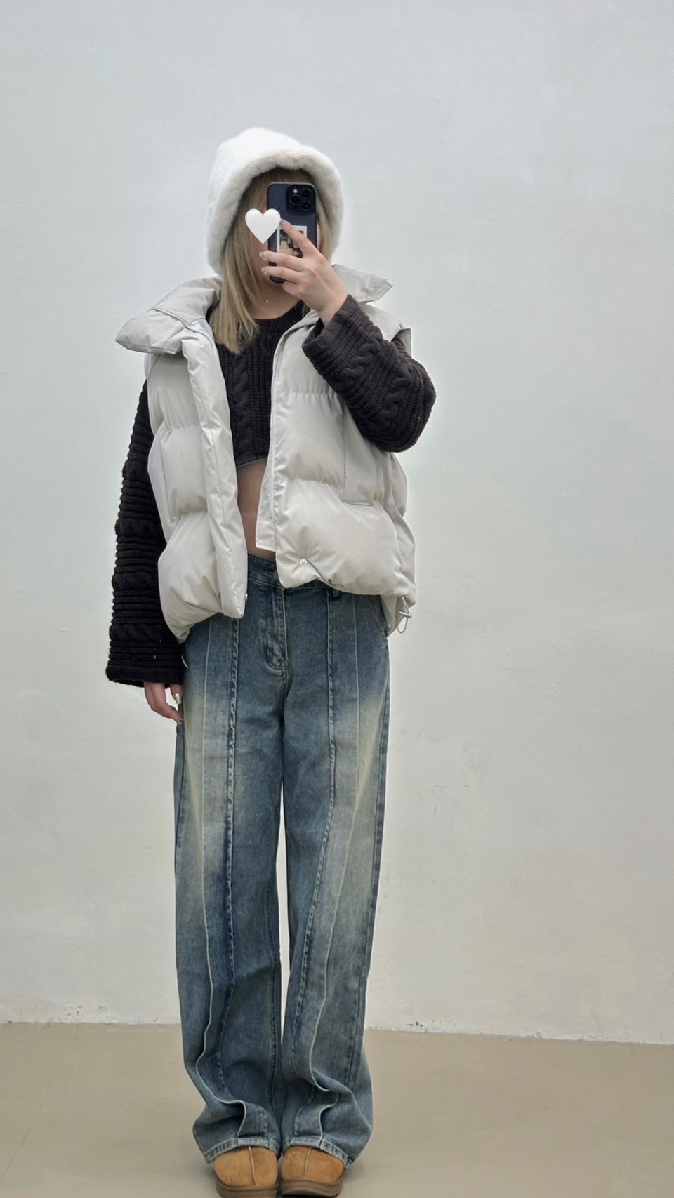 (GOAL) JI 水洗 立體 中條 落地褲 5128