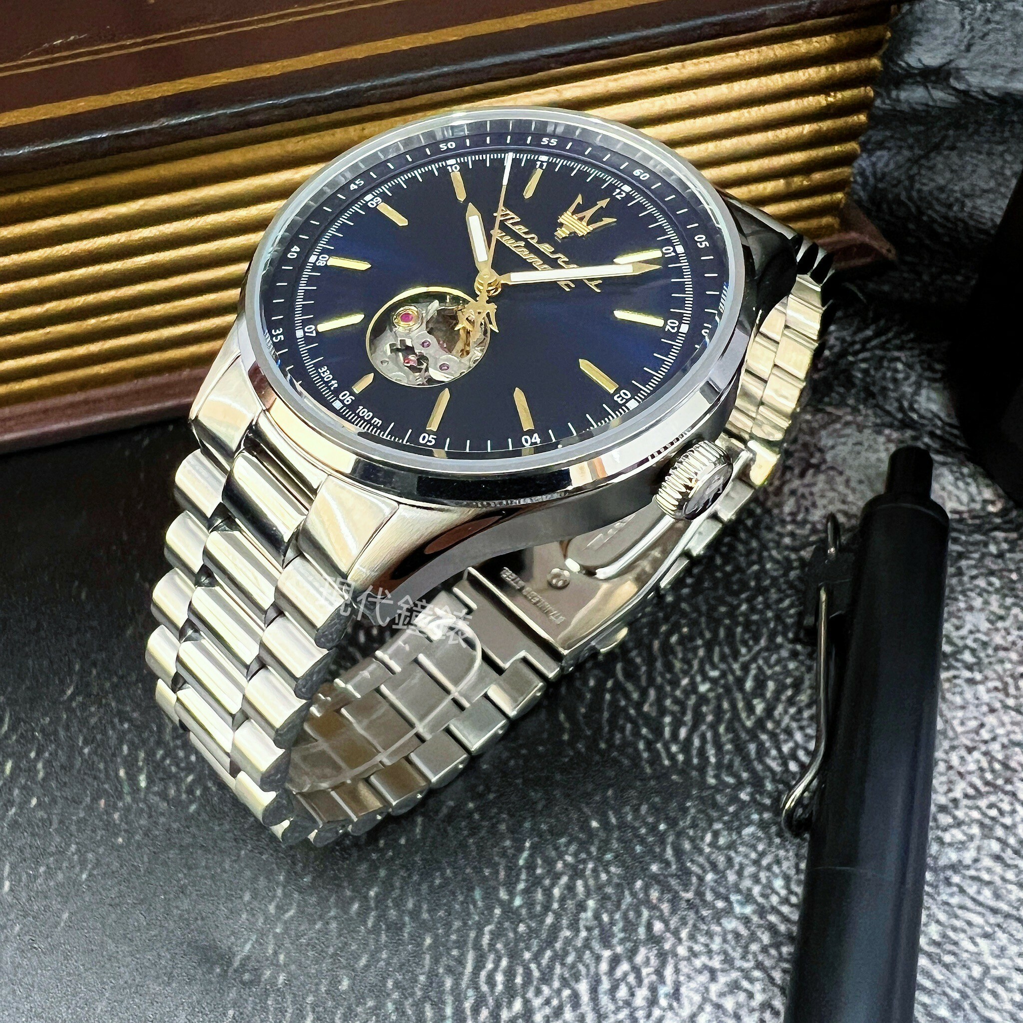 【Maserati 瑪莎拉蒂】Sorpasso 迅捷疾馳系列機械錶R8823124002 42mm 現代鐘錶