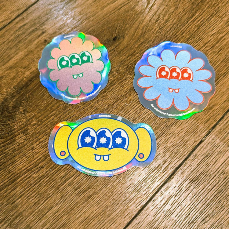 【A君B子 akunbko】YOLO怪人閃亮貼紙包