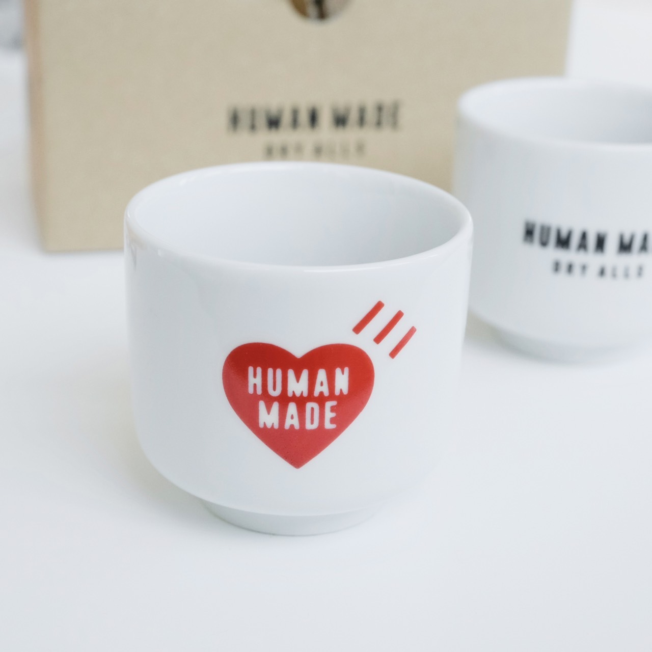 現貨┃日北製 HUMAN MADE Sake Cup Set 一對愛心款 清酒杯