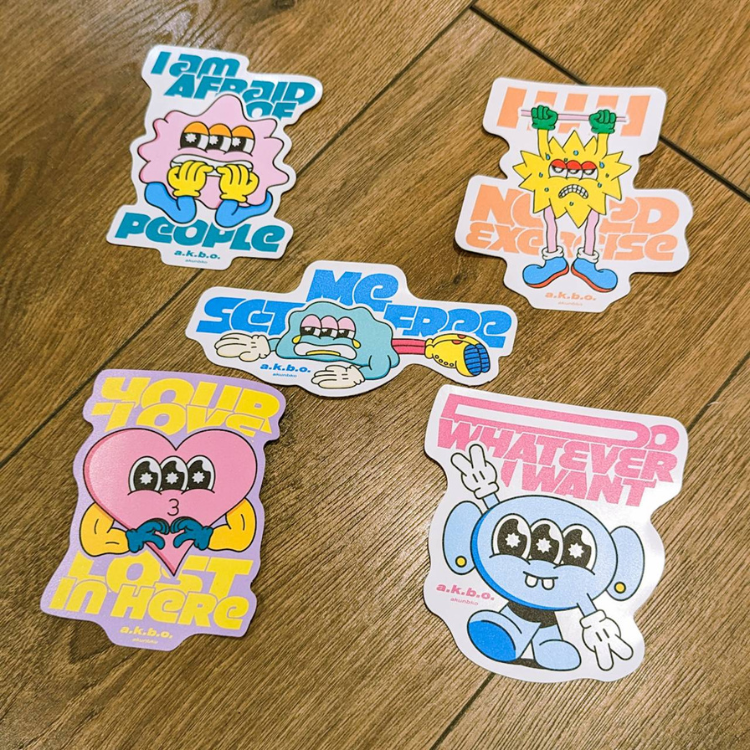 【A君B子 akunbko】YOLO怪人大集合組合貼紙包