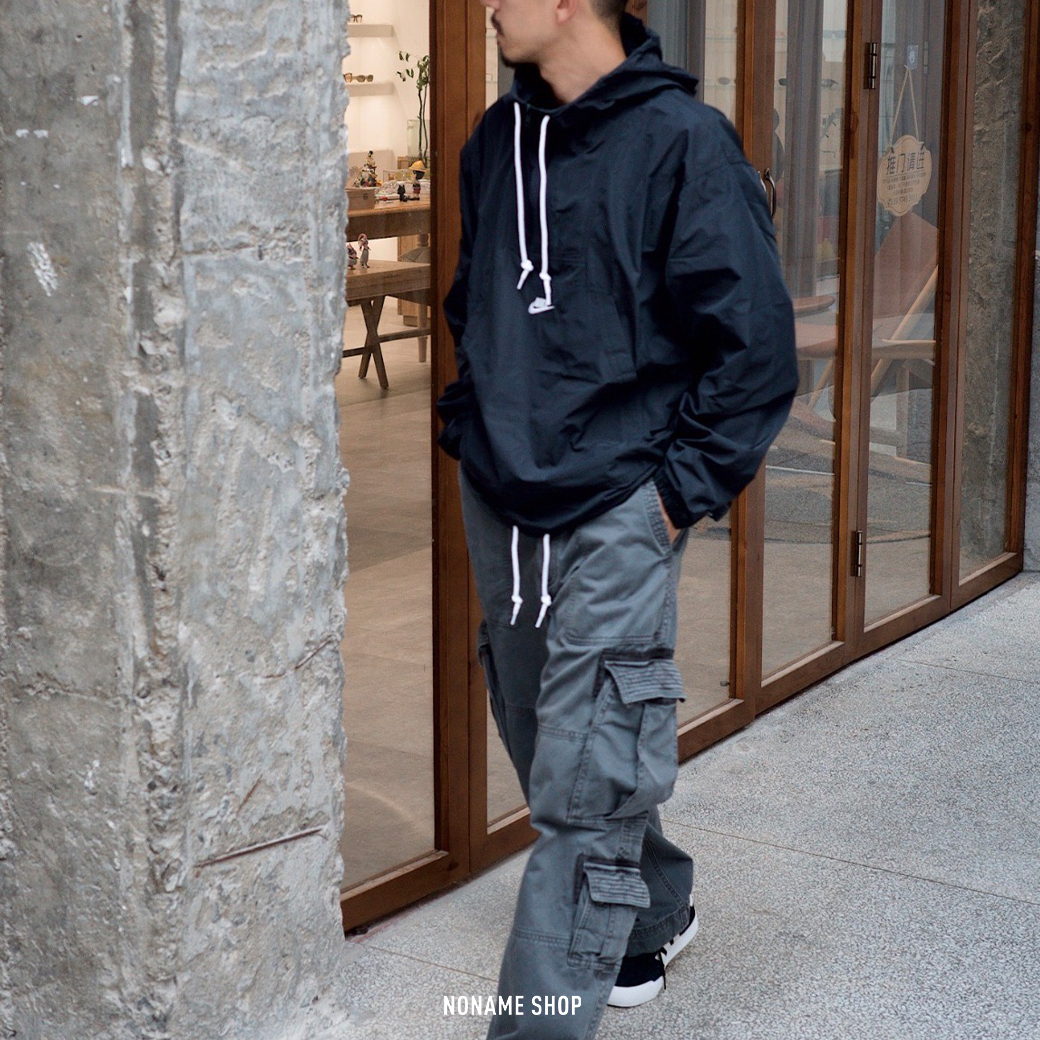 NIKE CLUB 防風 防潑水 半開襟 連帽 外套 兩色 (男款)