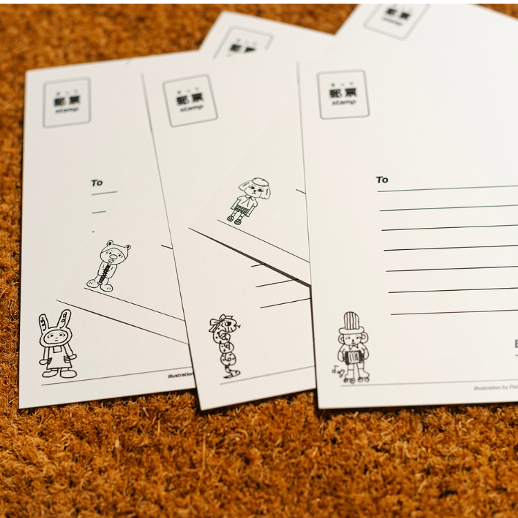 【A君B子 akunbko】動物學園明信片