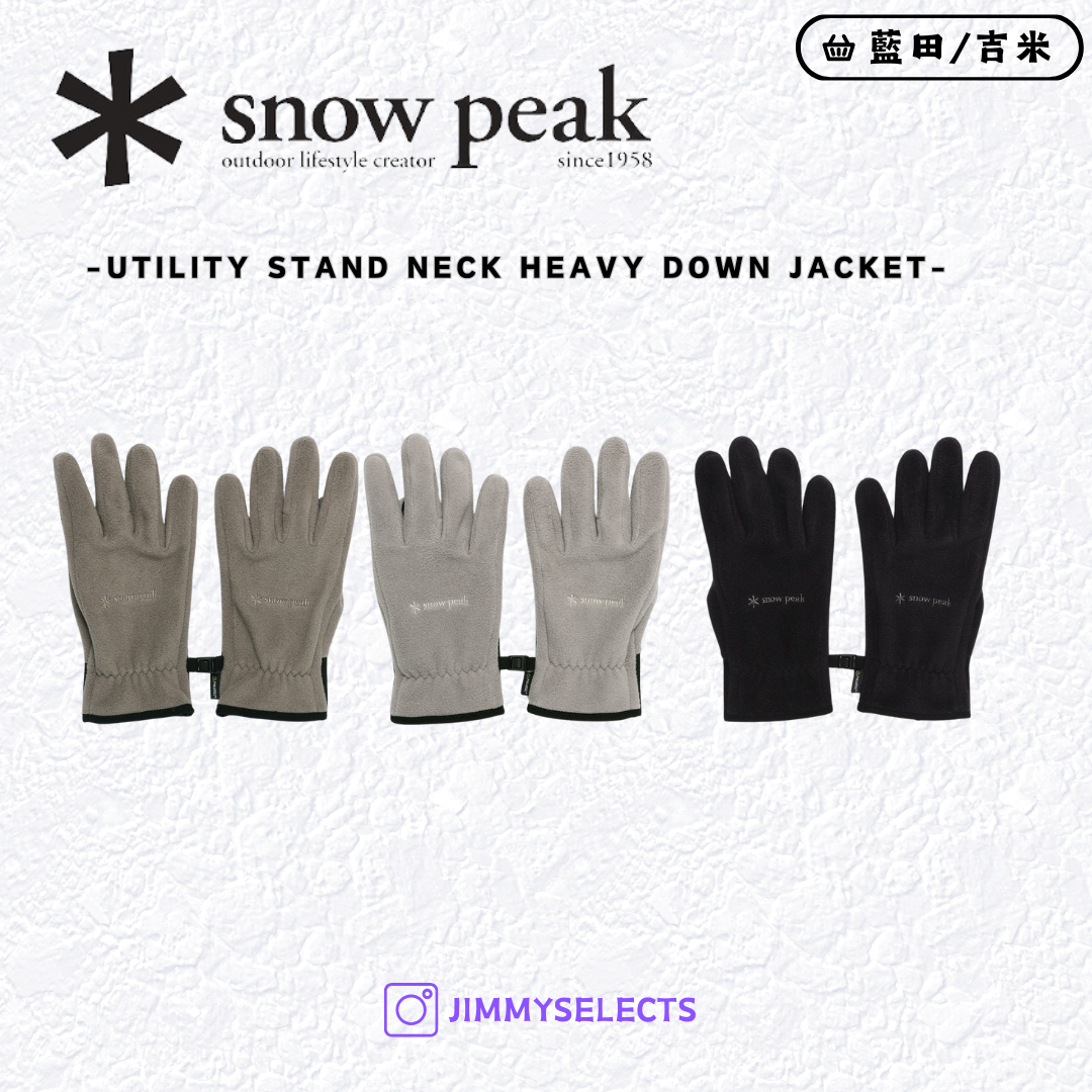 【代購】Snow Peak 雪諾必克 Polartec Gloves 手套 S24WMTGL02