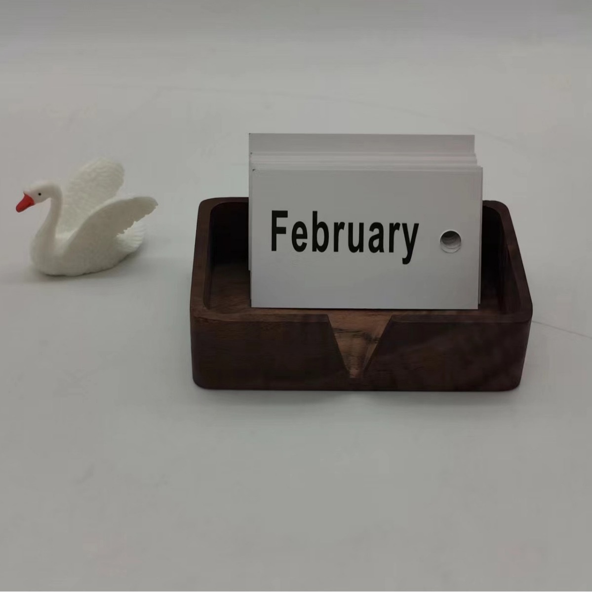 【客製】木質V開口名片收納盒