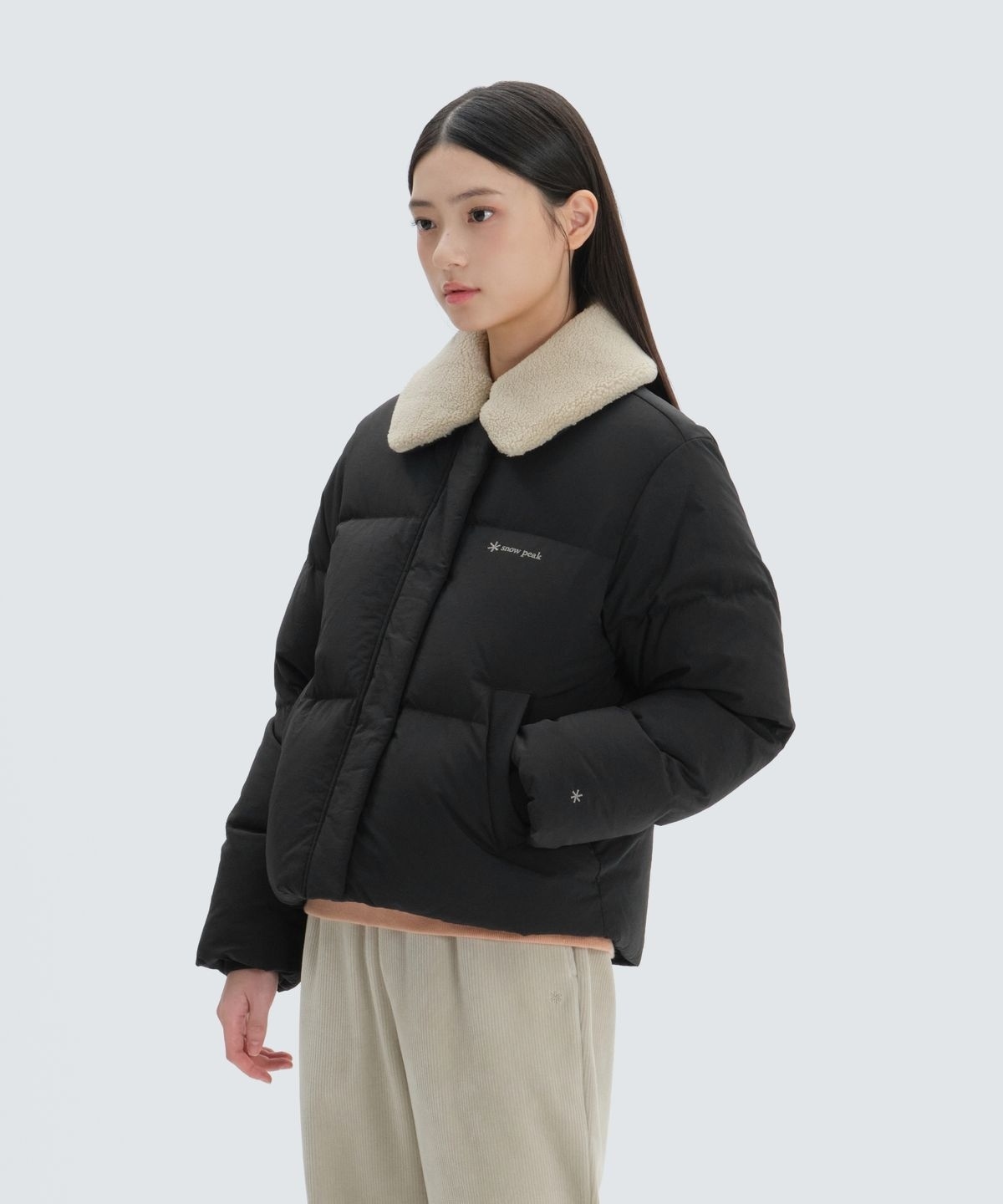 【代購】Snow Peak 雪諾必克 女 Collar Boucle Neck 羽絨 外套 S24WWGDJ57