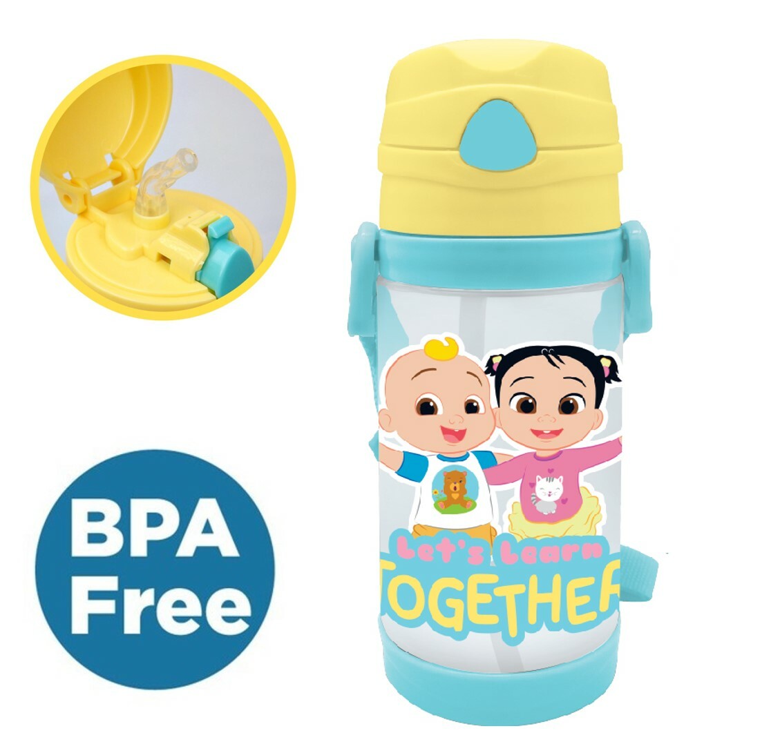 Cocomelon- 便攜式背帶吸管水樽