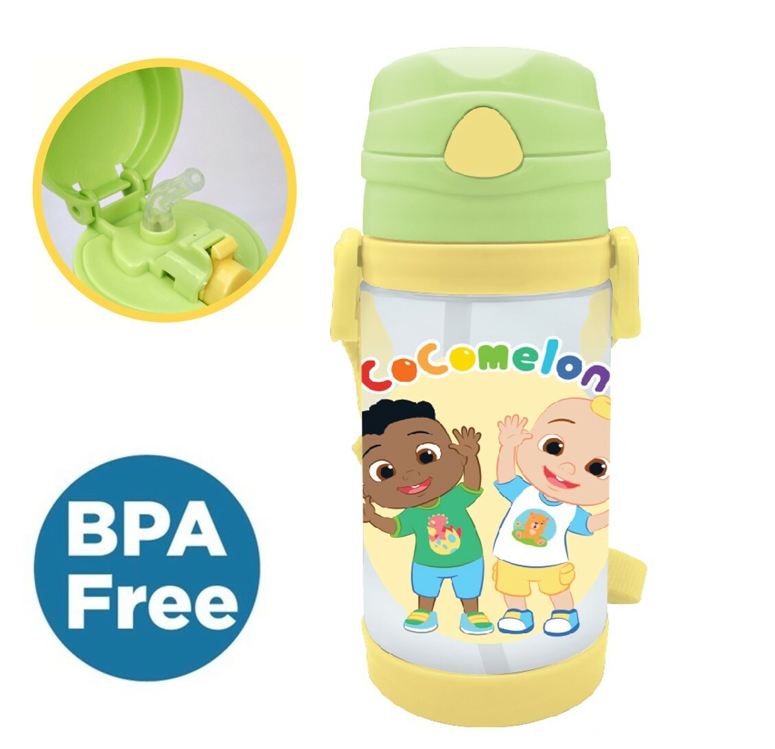 Cocomelon- 便攜式背帶吸管水樽