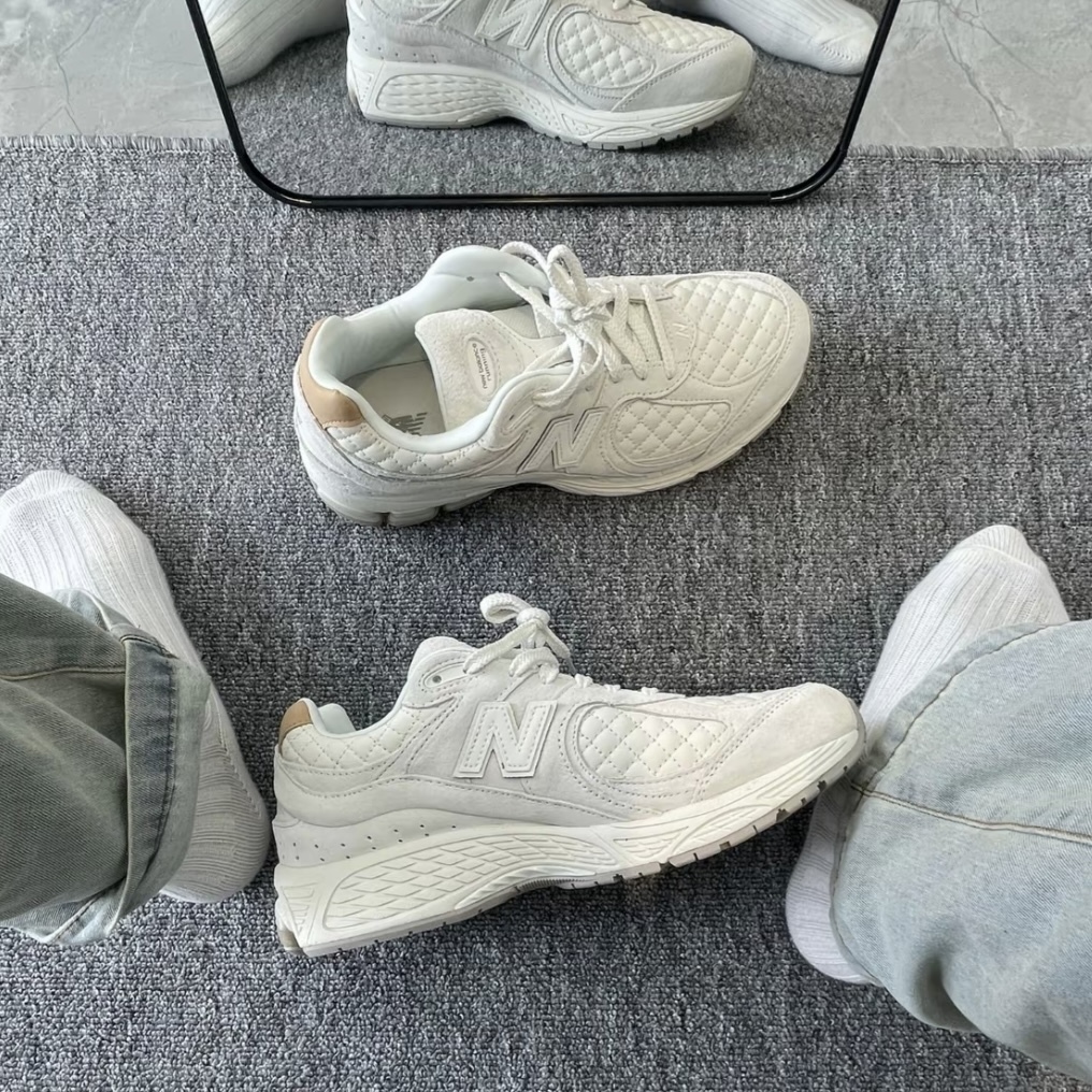 NEW BALANCE 2002R NB 小香風 米白 菱格紋 奶杏焦糖 杏色 灰色 男鞋 M2002RPD