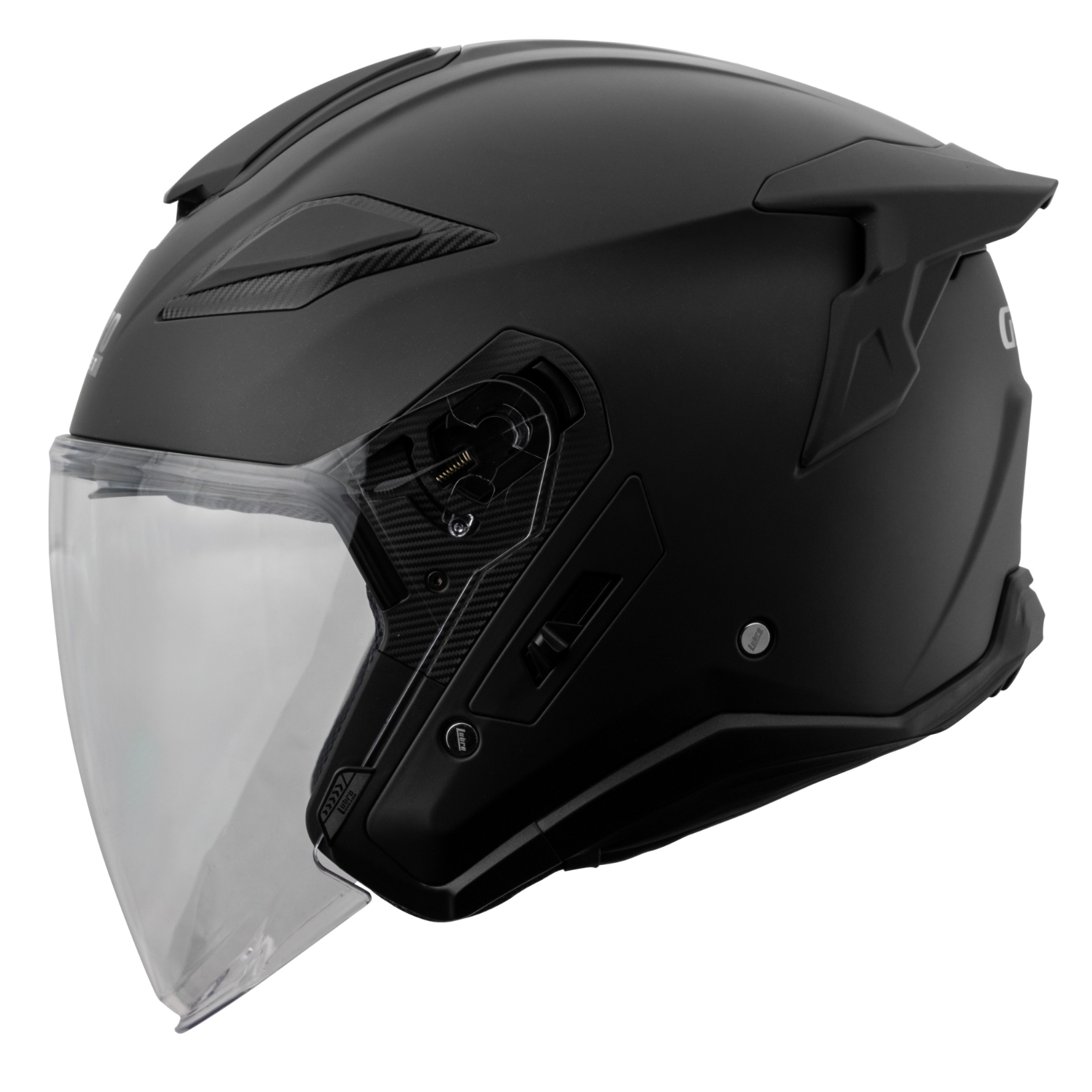 LUBRO GT TECH 素色 消光黑 3/4罩 大鴨尾 通風