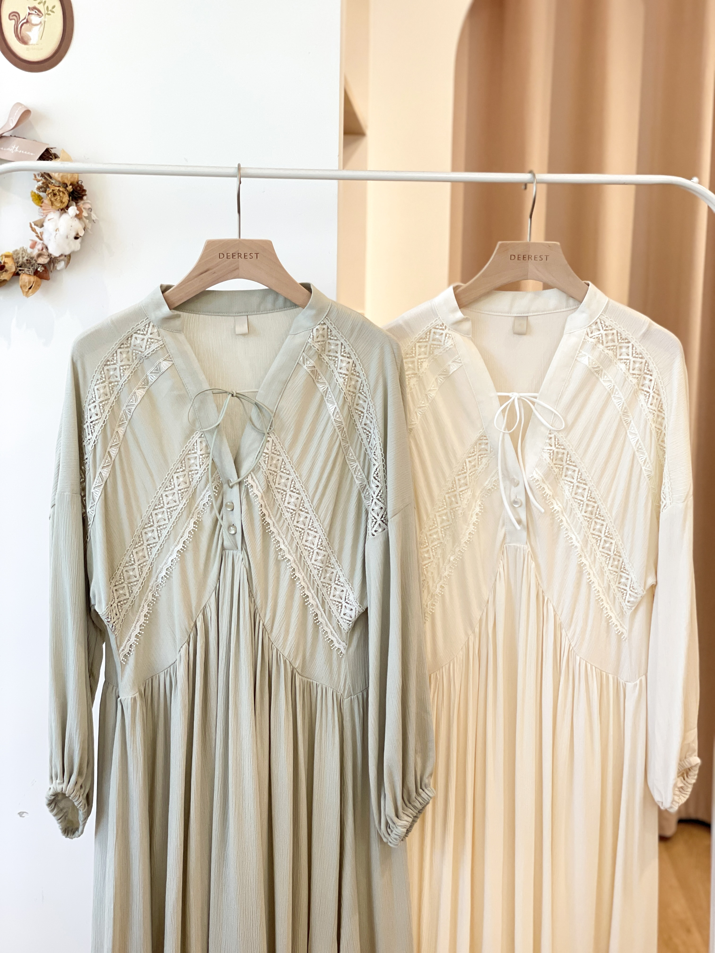 OP513 Natural Bohemia Olive Maxi Dress