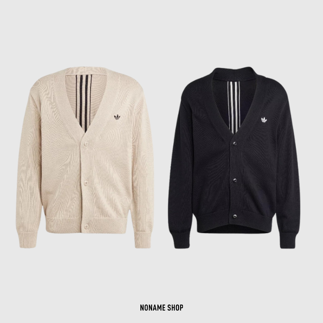 ADIDAS ORIGINALS 三葉草 RIFTA 條紋 開襟 V領 針織 外套 兩色 (男款)