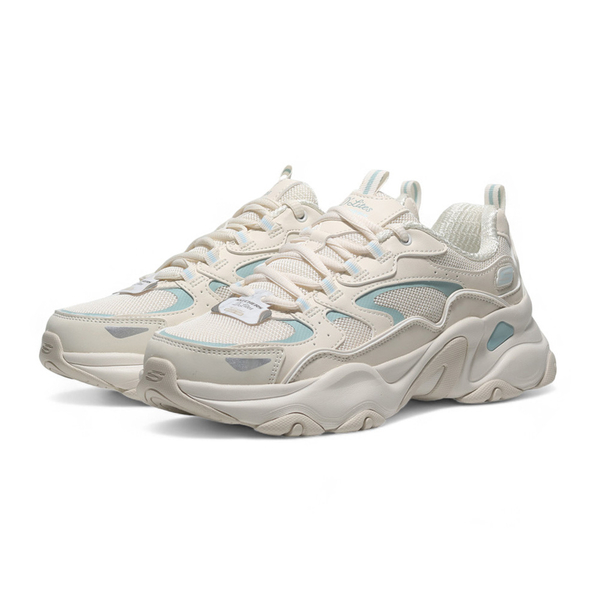 SKECHERS 休閒鞋 D'LITE 5.0 奶茶 水藍 復古 老爹鞋 女 150520NTBL