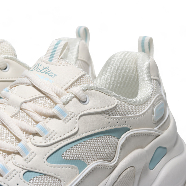 SKECHERS 休閒鞋 D'LITE 5.0 奶茶 水藍 復古 老爹鞋 女 150520NTBL