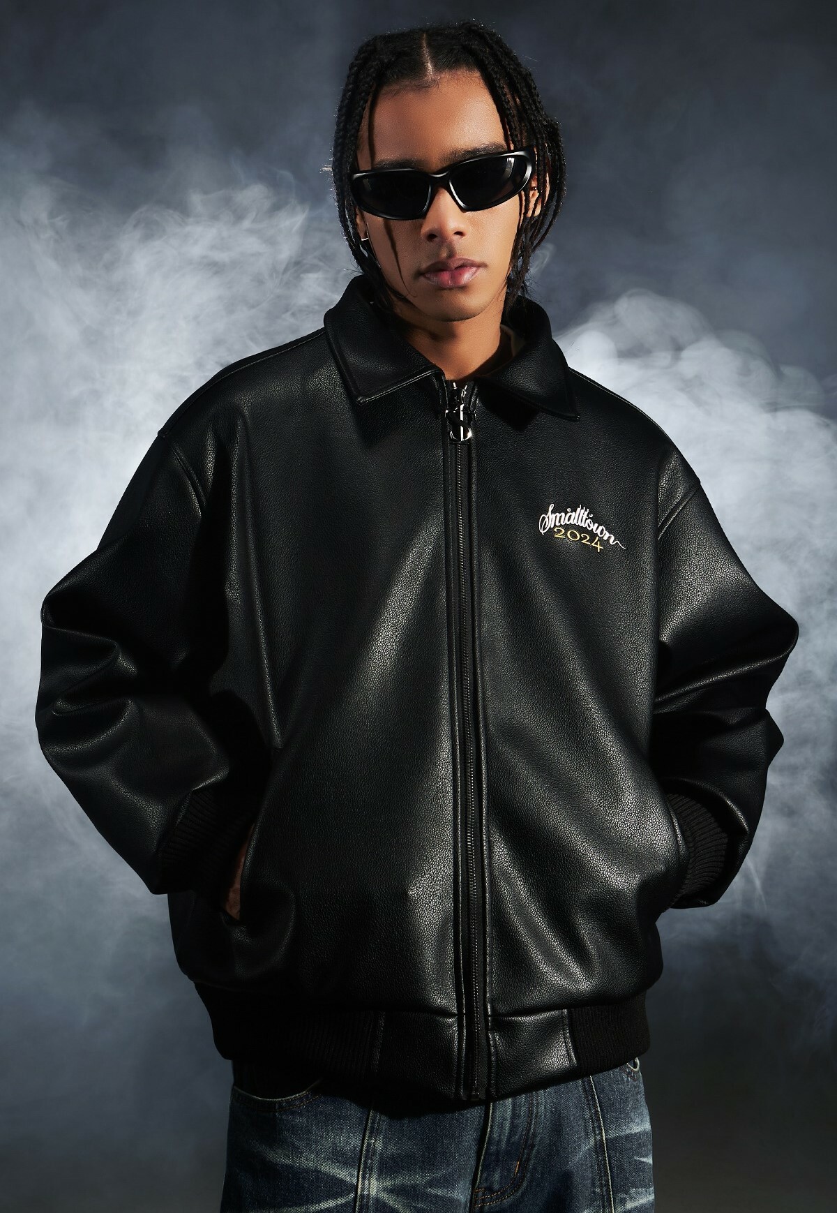 STK SmallTownKid ASEN同款 龍年限定 荔枝皮夾克