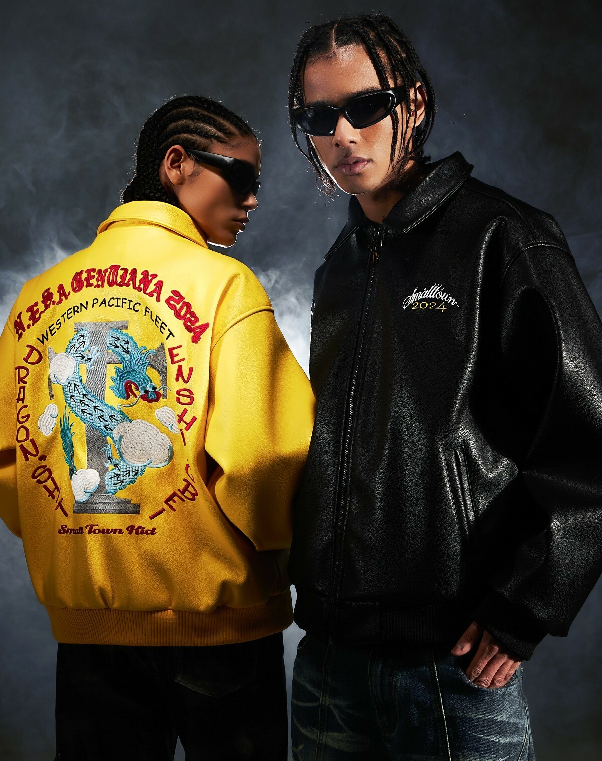 STK SmallTownKid ASEN同款 龍年限定 荔枝皮夾克