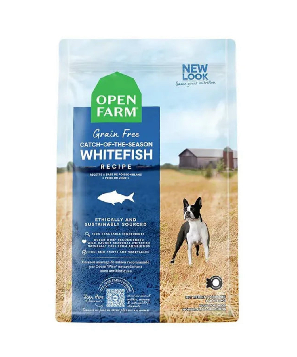 OPEN FARM 無穀物白魚扁豆配方狗糧 4lb 11lb 22lb