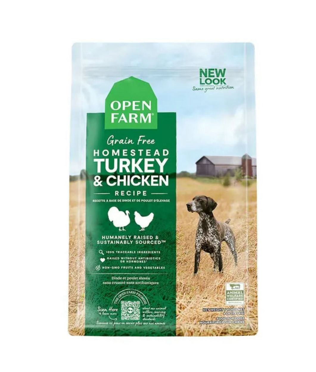 OPEN FARM 無穀物火雞走地雞配方狗糧 11lb 22lb