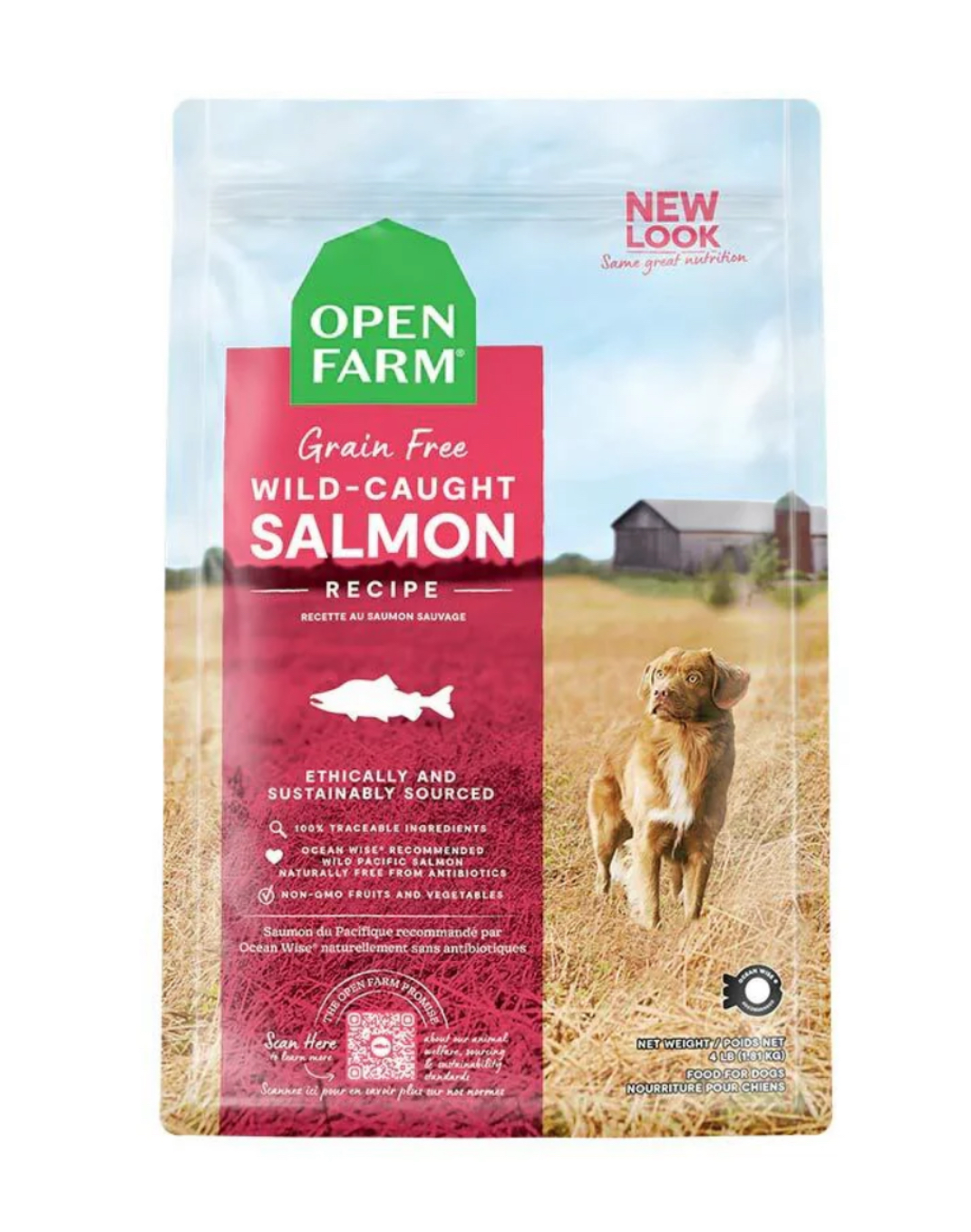 OPEN FARM 無穀物野生三文魚配方狗糧 4lb 11lb 22lb