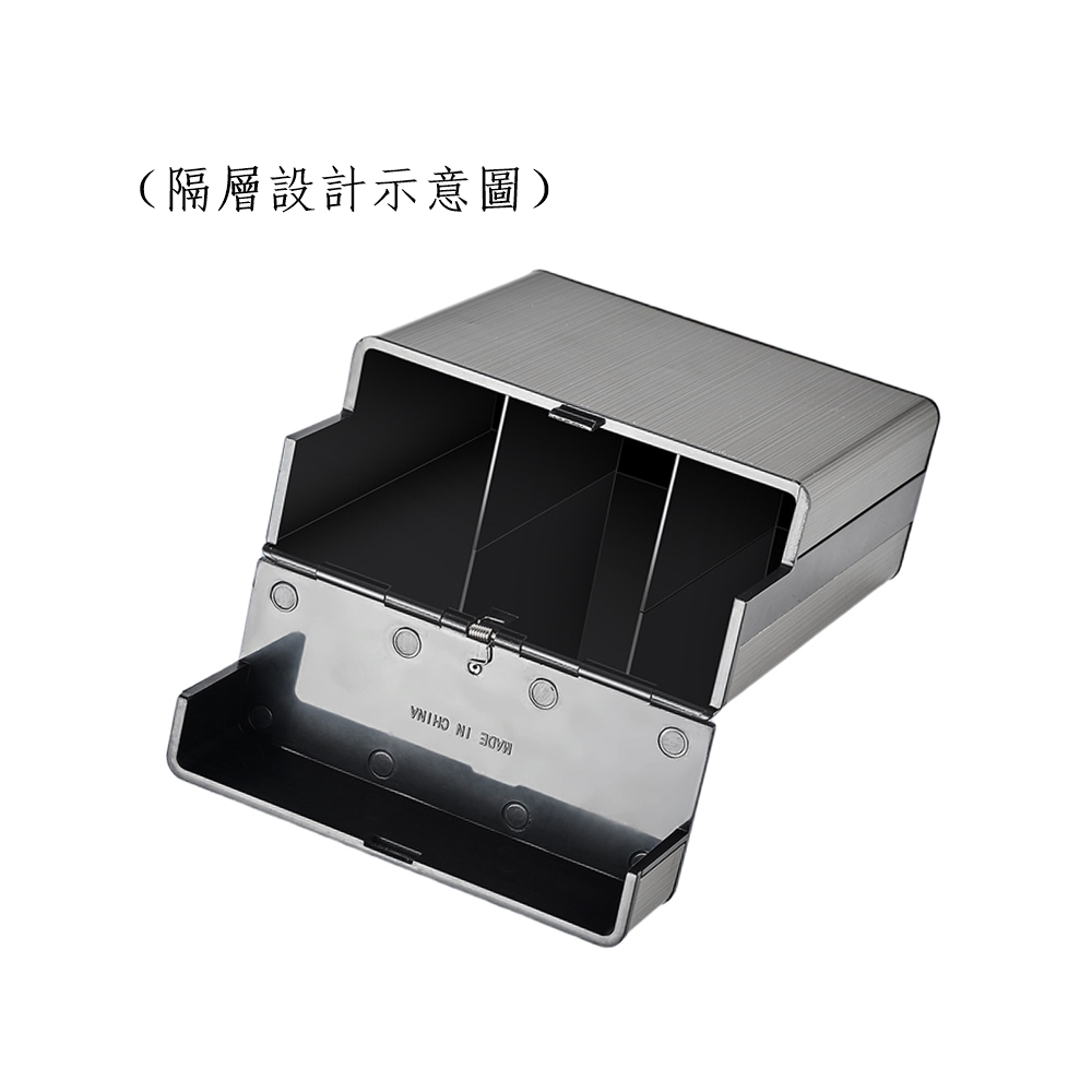 【煙盒】按壓彈蓋、加寬加厚/隔層設計、金屬拉絲、ABS硬塑料煙盒