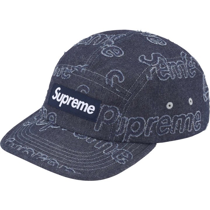 Supreme 24SS 丹寧滿版帽