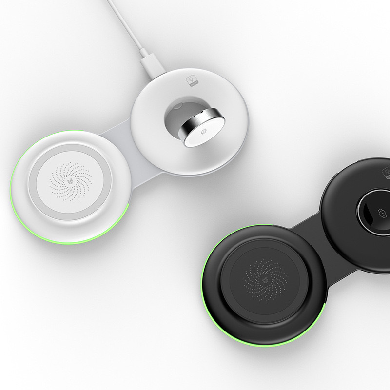 【客製】二合一快充無線充電器