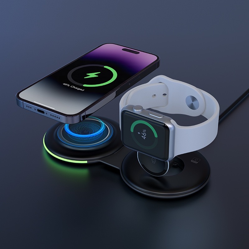 【客製】二合一快充無線充電器