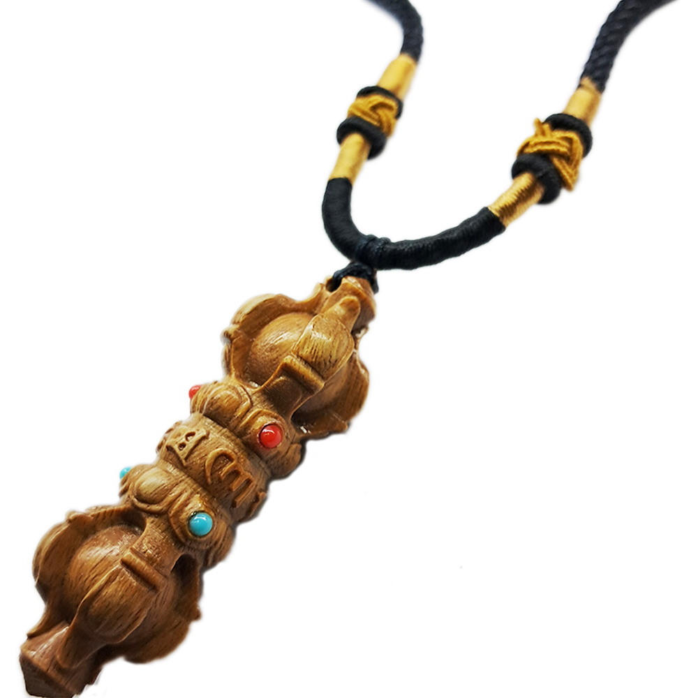 金剛杵{香檀木雕}項鍊【十方】153795