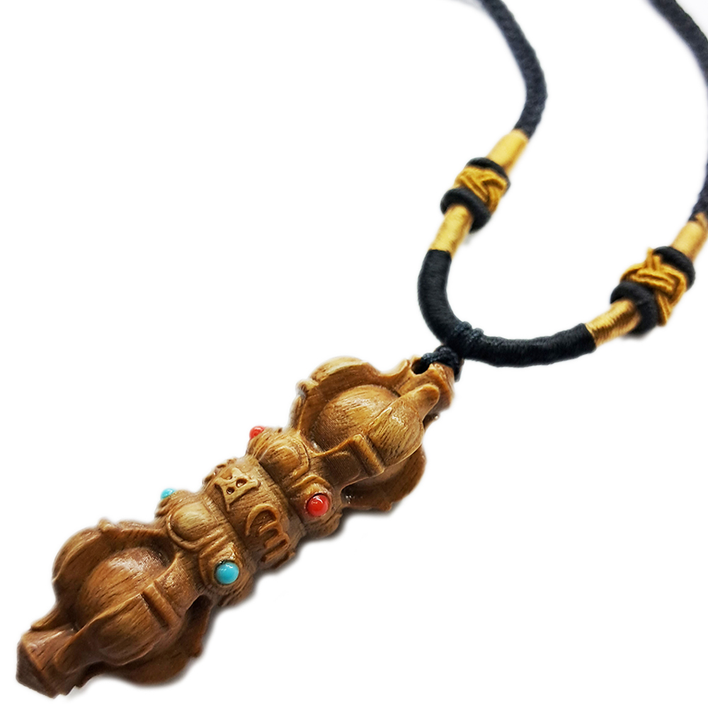 金剛杵{香檀木雕}項鍊【十方】153795