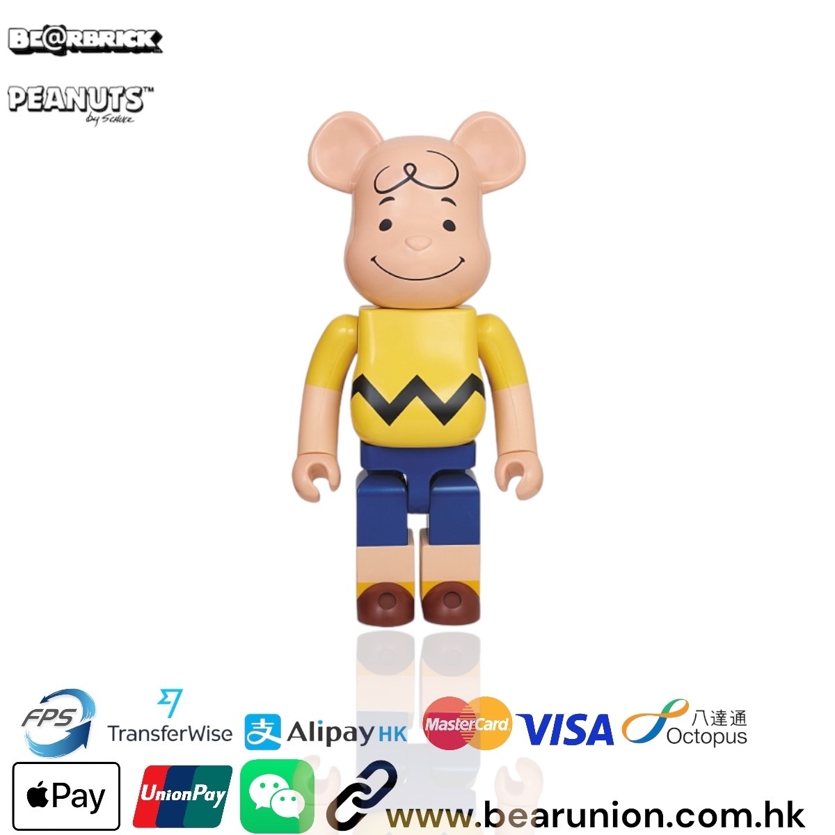 🥇現貨🥇Bearbrick 1000%  CHARLIE BROWN 2011