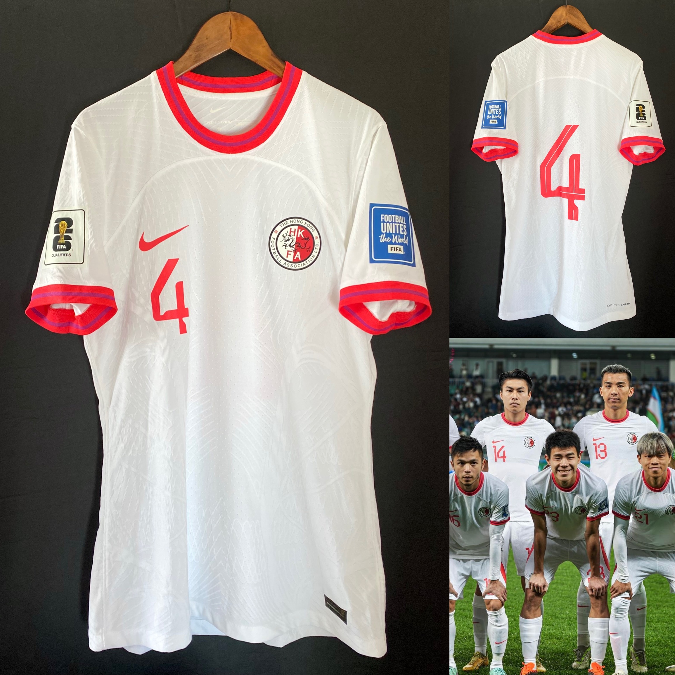 (Match Issue) Hong Kong Football Team 2023-2024 Nike Away Match Worn Issue Shirt